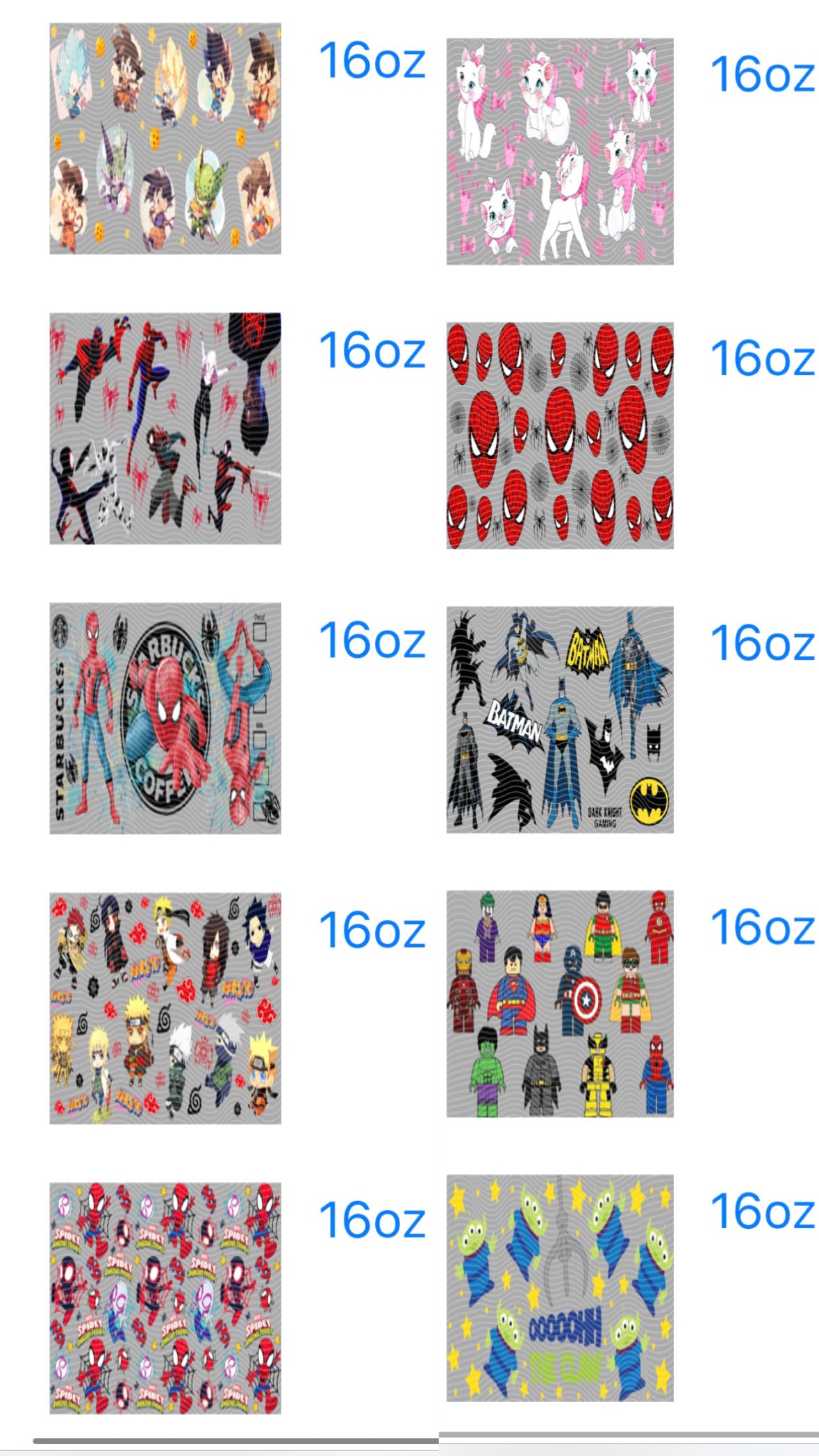 16oz,mini Stanley,40oz wraps