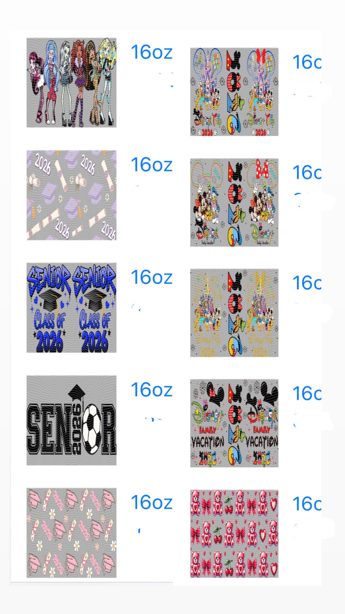 16oz,mini Stanley,40oz wraps