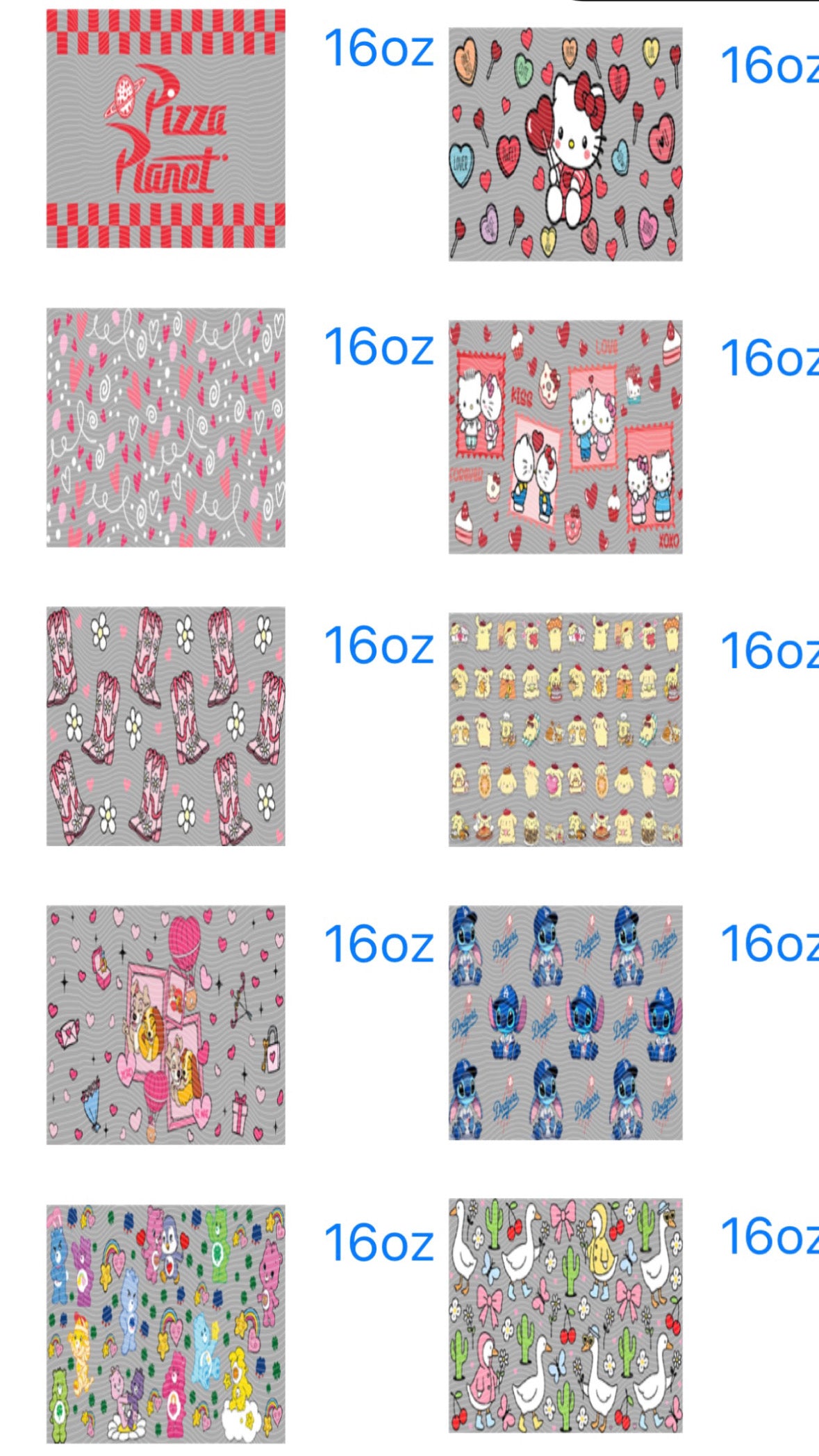 16oz,mini Stanley,40oz wraps